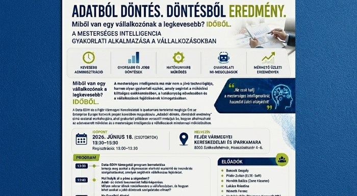 Adatból döntés, döntésből eredmény - A mesterséges intelligencia hatékony vállalati alkalmazásai, bevezetése