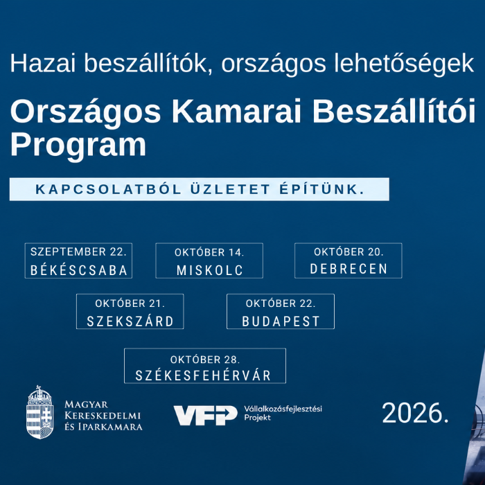 Közép-dunántúli Beszállítói Fórum 2026. október 28. Székesfehérvár