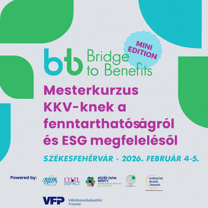 Program fenntarthatóságról, ESG-ről - Bridge to Benefits
