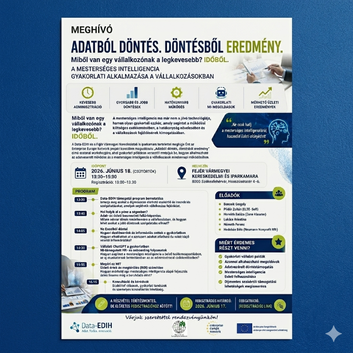 Adatból döntés, döntésből eredmény - A mesterséges intelligencia hatékony vállalati alkalmazásai, bevezetése