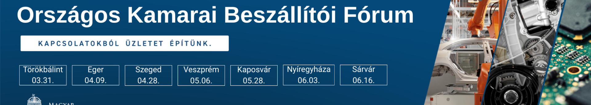 Közép-dunántúli Beszállítói Fórum - Veszprém 2026. május 6.