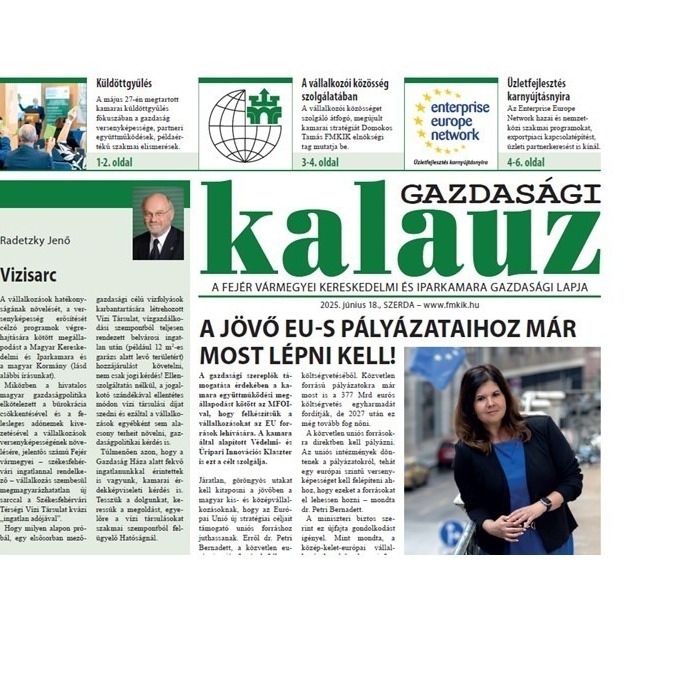 Megjelent a júniusi Gazdasági Kalauz