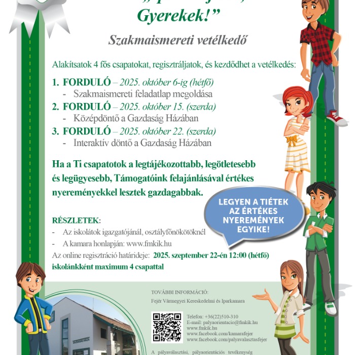 „XII. Iparkodjunk, Gyerekek!” szakmaismereti vetélkedő a kamarában