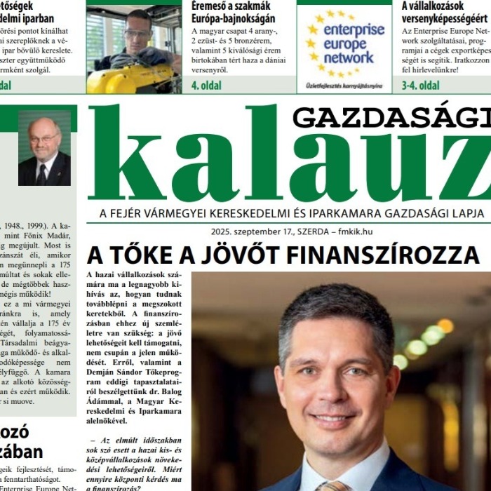 Megjelent a Gazdasági Kalauz szeptemberi száma